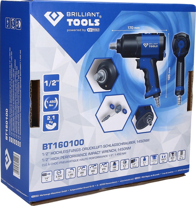 Image du produit Brilliant Tools Clé à chocs pneumatique (Air comprimé)