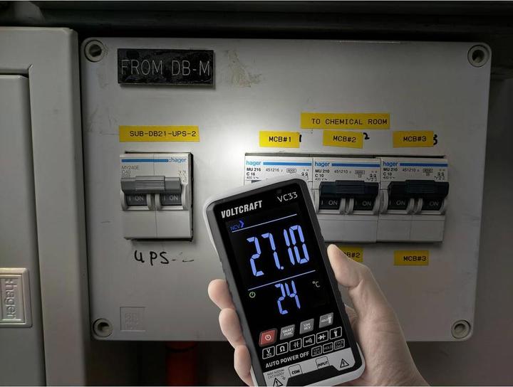 Produktbild Voltcraft VC33 Hand-Multimeter kalibriert (ISO) digital Anzeige (Counts): 5999 (CAT III 600V)