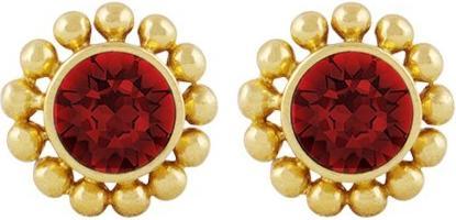 Image du produit Steinkult Boucles d'oreilles "Amy (Laiton, Pierre de cristal, Plaqué or 18 carats)