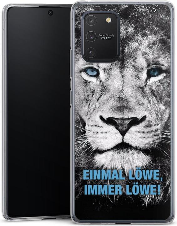 Produktbild DeinDesign Slim Case für Samsung Galaxy S10 Lite Silikon Hülle Ultra Dünn Handyhülle Löwe Offizielles (Samsung Galaxy S10 Lite)
