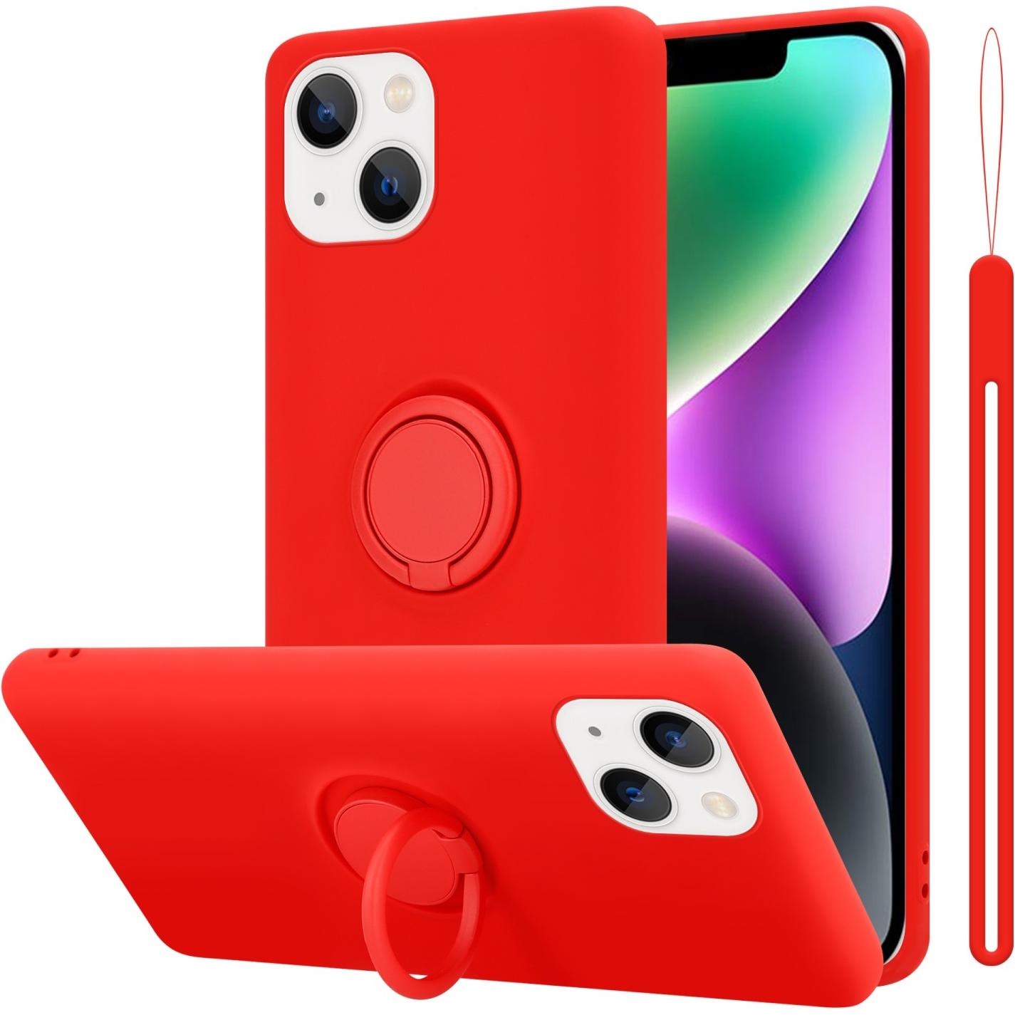 Cadorabo Hülle für Apple iPhone 14 PLUS im TPU Liquid Ring Silicone Case Style (Apple iPhone 14 Plus), Smartphone Hülle,...