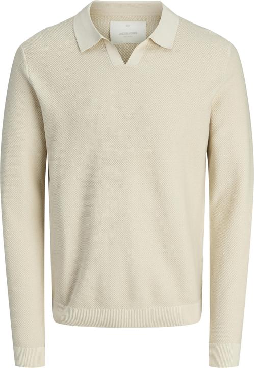 Actual product image Jack & Jones Jprblaeaston Knit Split Neck Ls Sn (S)