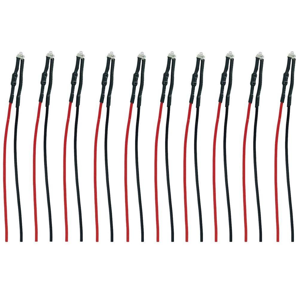 Tams Elektronik 81-50267-10-C LED mit Anschlussdrähten Grün 10 St.