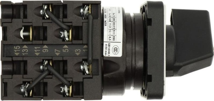 Actual product image Eaton T0-4-8410/E Star-delta- 024604 Switch Kont8 20A 0-Y-D 60° rast.