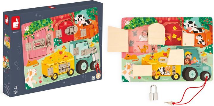 Actual product image Sophie la girafe The Farm - Board with Locks