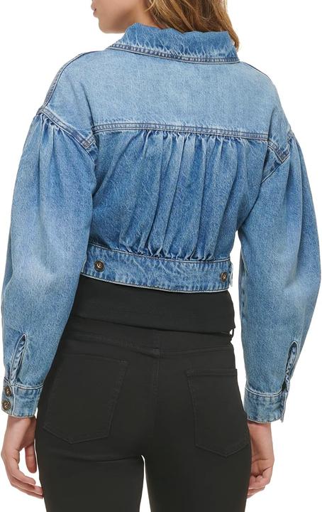 Actual product image DKNY Puff Sleeve Denim Jacket (XXS)