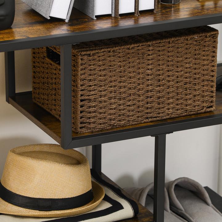 Image du produit Homcom Table console avec cadre en acier