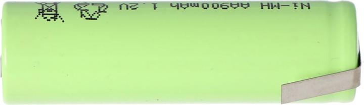 Actual product image AccuCell Akku Flat Top Mignon AA mit Lötfahne in Z-Form (1 pcs., AA, 800 mAh, Battery + charger)