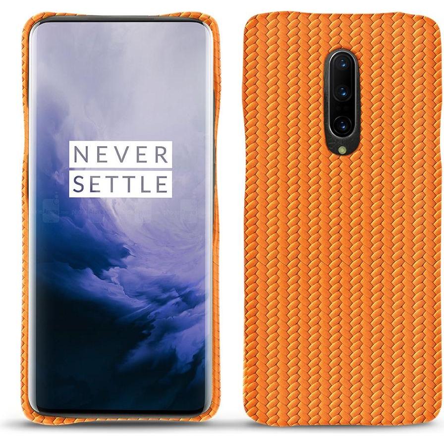 Noreve Lederschutzhülle (OnePlus 7 Pro), Smartphone Hülle, Orange