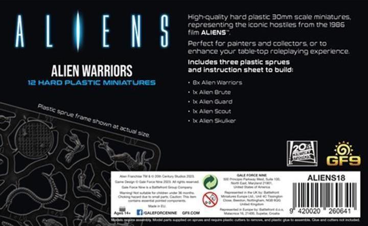 Actual product image Gale Force Nine Aliens: Alien Warriors (2023) (English)