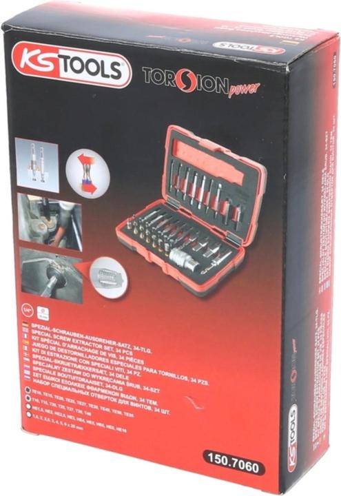 Image du produit KS Tools Jeu d'extracteurs de vis (Clé Allen, TX)
