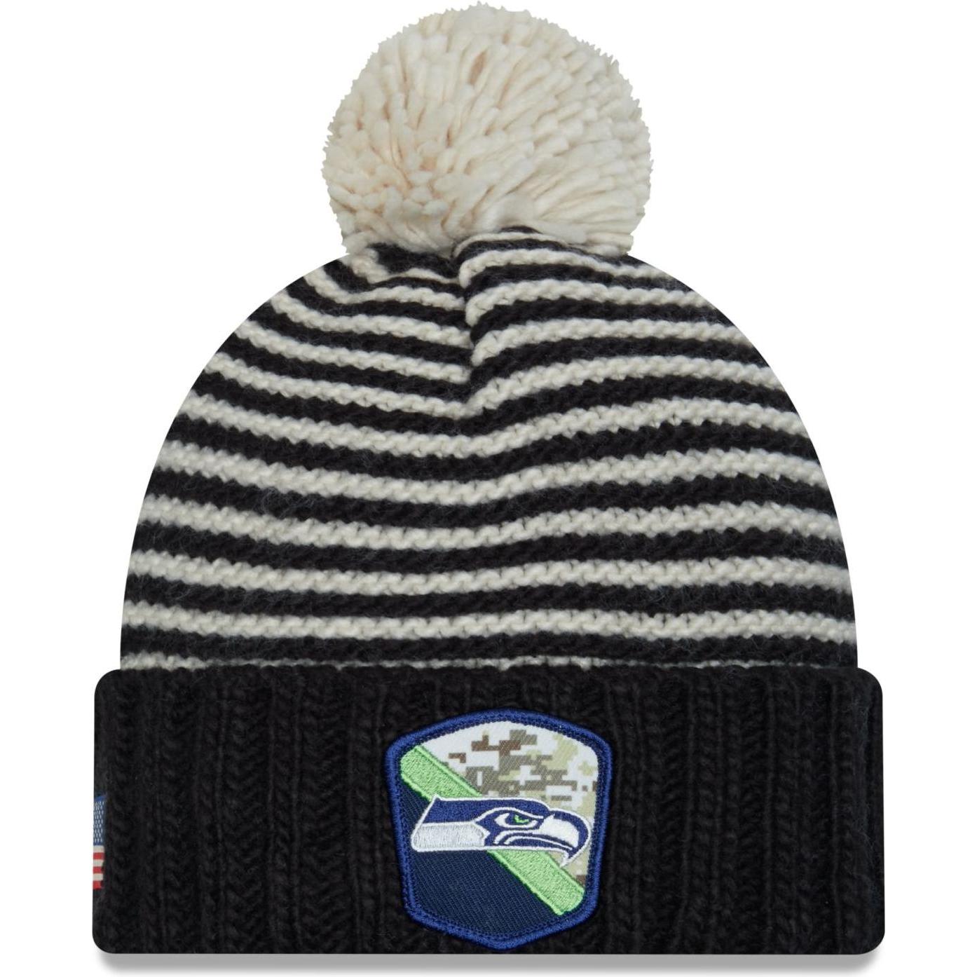 New Era, Damen, Mütze, Salute to Service Damen Mütze - Seattle Seahawks, Beige