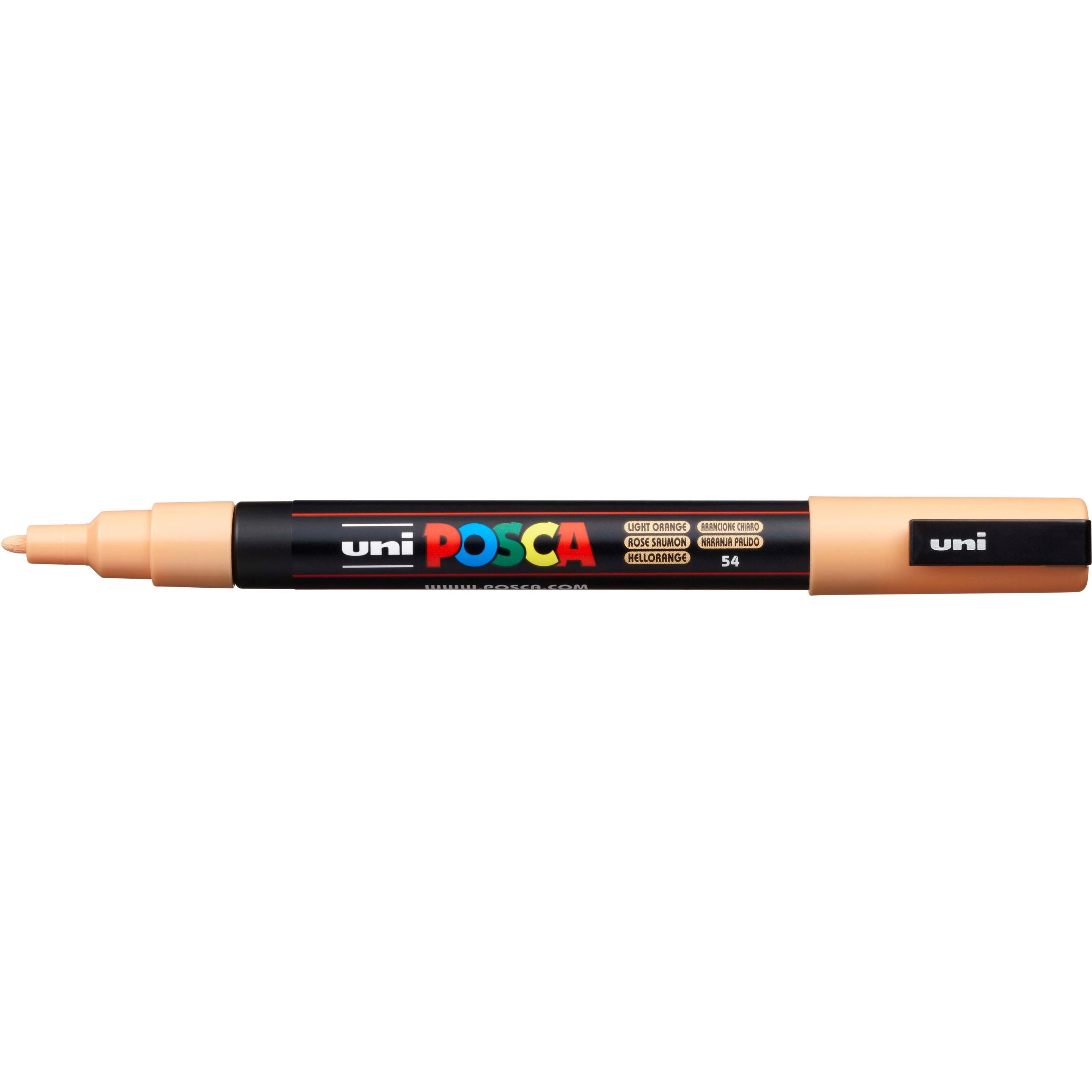 6x Posca, Marker, Marker PC-3M Rundspitze (Orange, 1.30 mm, 1 x)