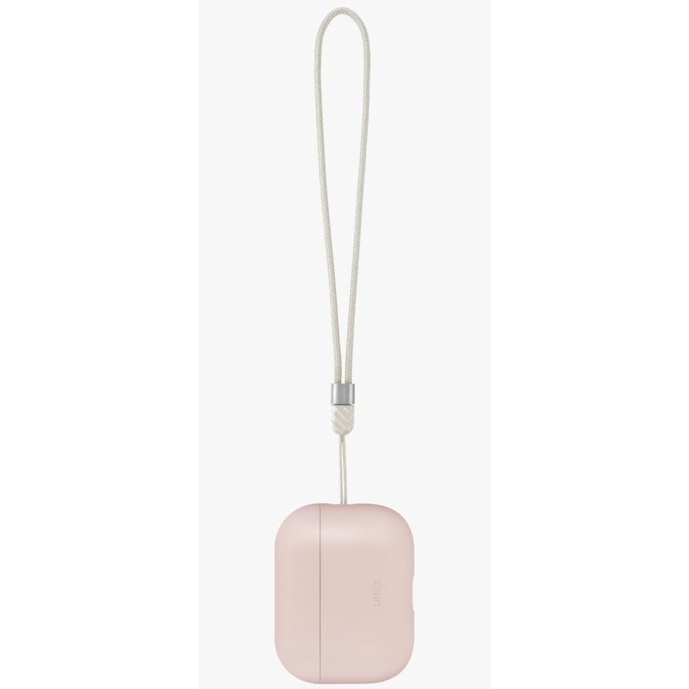 Uniq Case Lino for AirPods Pro 3 gen Silicone pink (Coperchio della custodia di ricarica), Borsa per cuffie + Copertura protettiva, Pink
