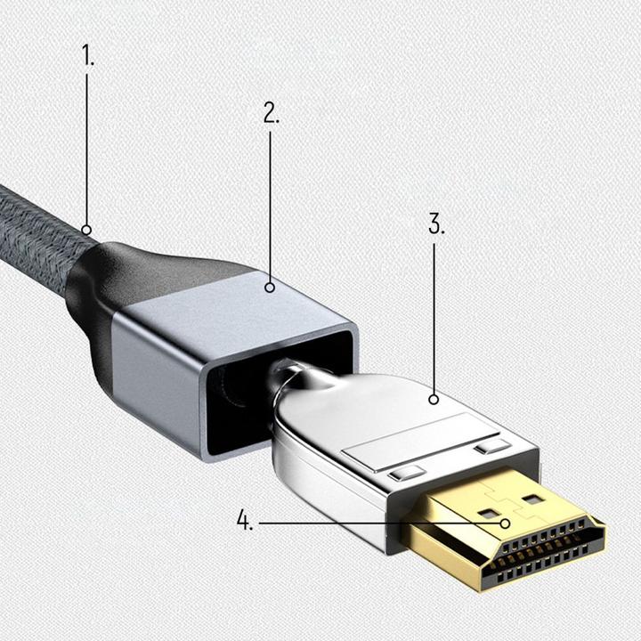 Immagine prodotto Wozinsky cavo HDMI 2.1 8K 60 Hz 48 Gbps / 4K 120 Hz / 2K 144 Hz 5 m Argento (WHDMI-50) (5 m, HDMI, 2.1)