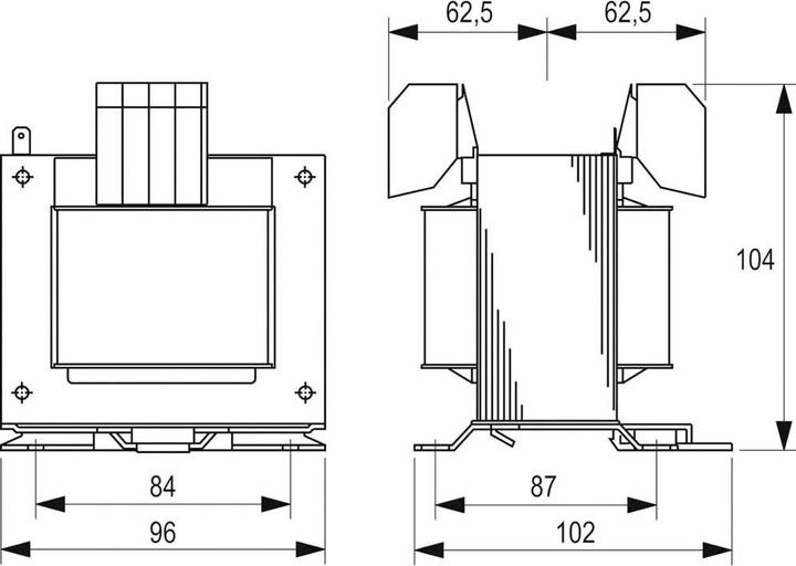 Produktbild Block Steuertransformator 250VA 2x0-115VAC