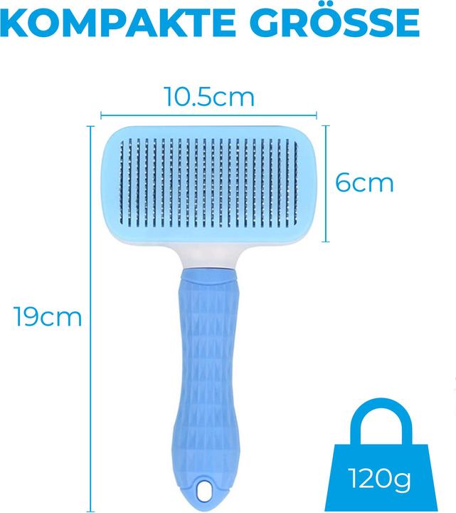 Immagine prodotto Quick Aid Spazzola per animali domestici autopulente (Gatto, Cane)