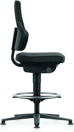 Produktbild Bimos ESD-Arbeitsdrehstuhl, Stoff, mit Gleiter und Fussring, hoch