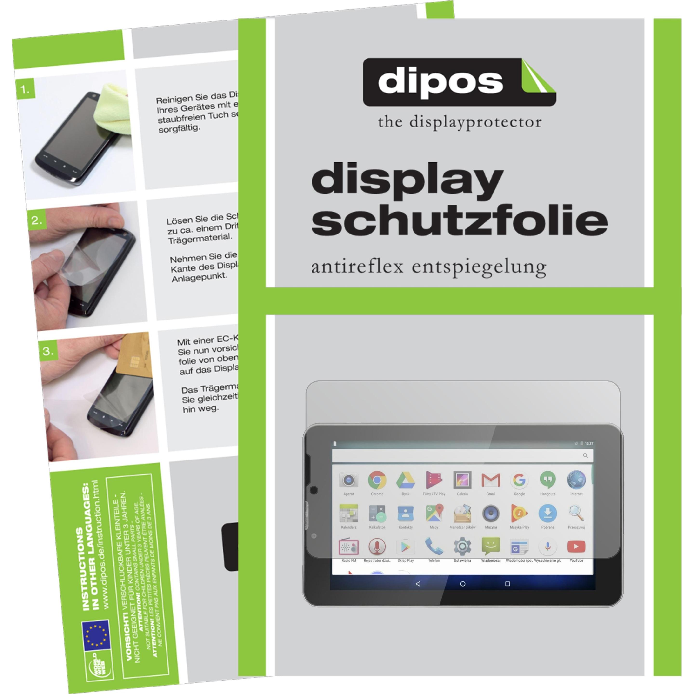 Dipos Displayschutzfolie Antireflex (1 Stück, KM0701.1), Tablet Schutzfolie