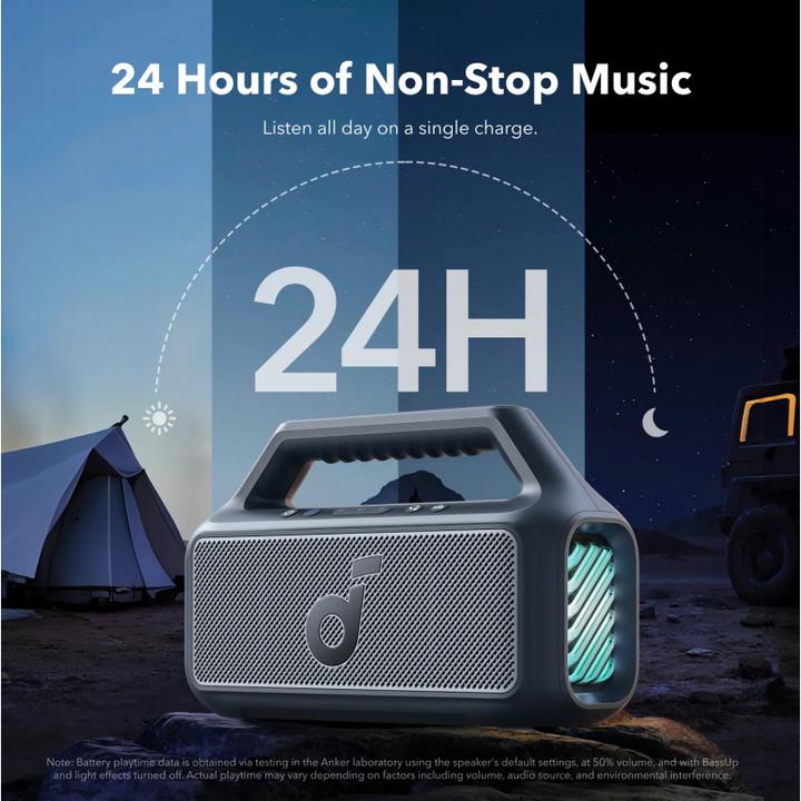 Immagine prodotto soundcore Głośnik Boom 2 Niebieski (24 h, Batteria ricaricabile)