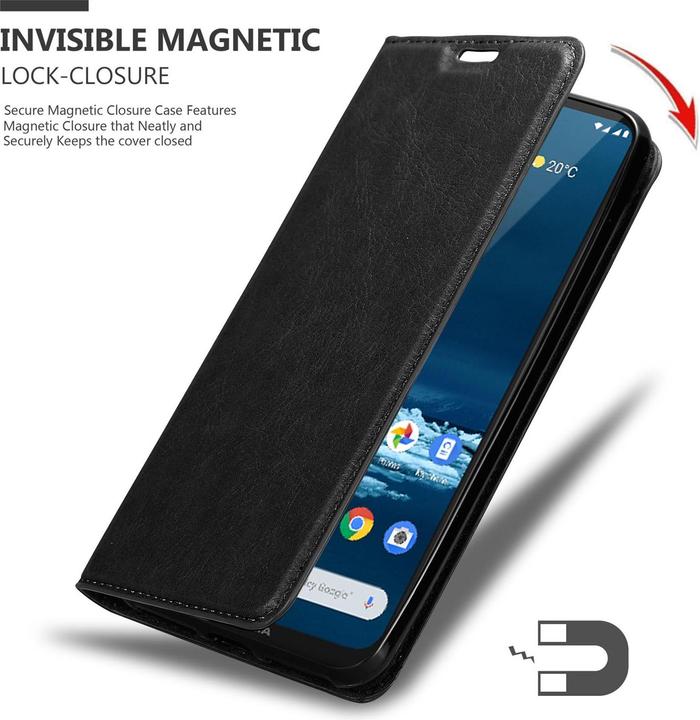 Actual product image Cadorabo Book Invisible Magnet Cover (Nokia 5.3)