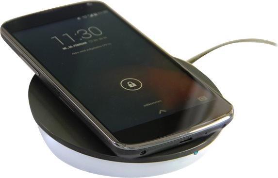 Produktbild Navilock Mobile Qi kabellose Ladestation Kompatible Qi-fähige Geräte: iPhone 8, 8 Plus, X Google Nexus 4, Nex (5 W)