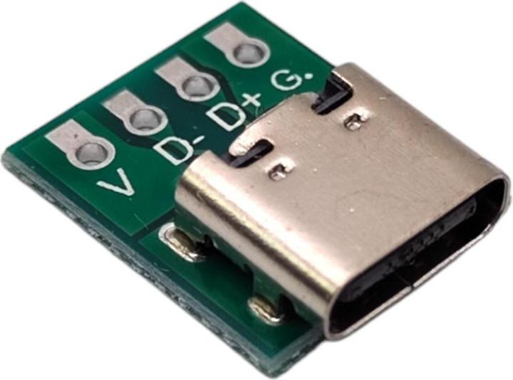 Purecrea USB Typ C Buchse Breakout Board 4P