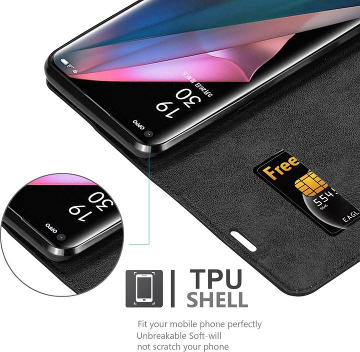 Produktbild Cadorabo Book Invis. Magnet Hülle (Oppo Find X3 Pro)