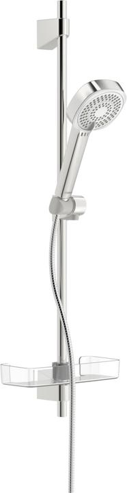 Actual product image Hansa Hansabasicjet Style wall bar shower set, wall mounting, 3 jets, 720 mm, chrome (3 Beam types, 18 l/min)