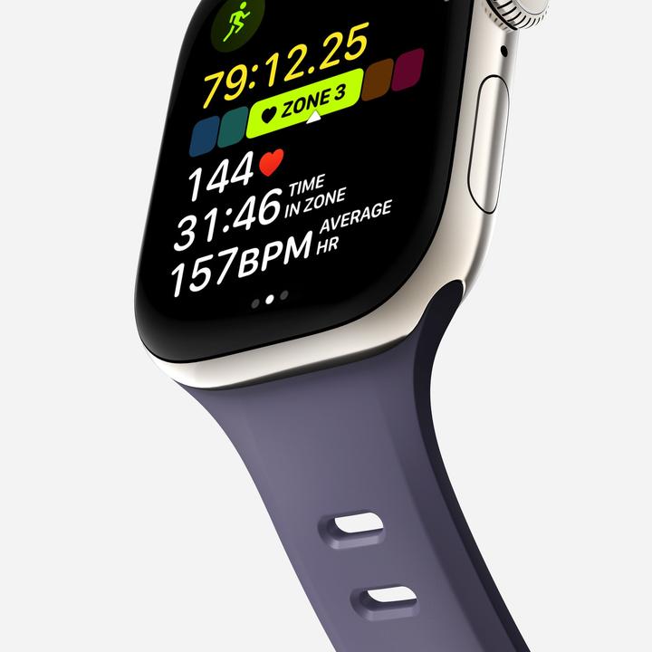 Actual product image Nomad Tempo Band 46mm Purple (Rubber)