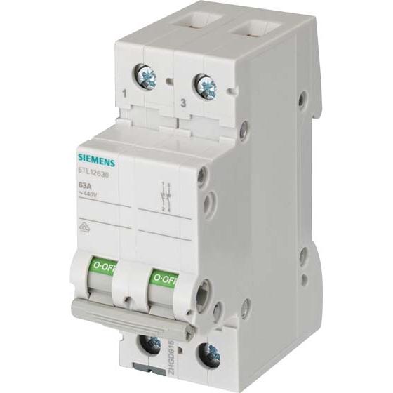Siemens, Verteilerschrank Zubehör, SENTRON Schalter 70 mm 400 V 2 Module 35 mm2 2-polig 40 A