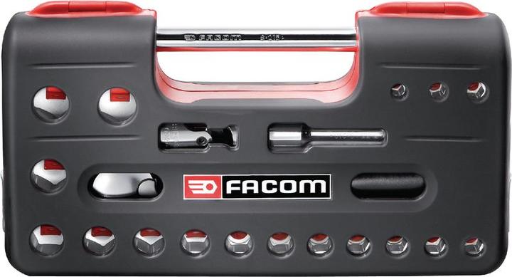 Actual product image Facom Socket wrench set metric 3/ (10 mm, 11 mm, 12 mm, 13 mm, 14 mm, 15 mm, 16 mm, 17 mm, 18 mm, 19 mm, 20 mm, 21 mm, 22 mm, 8 mm, 9 mm)
