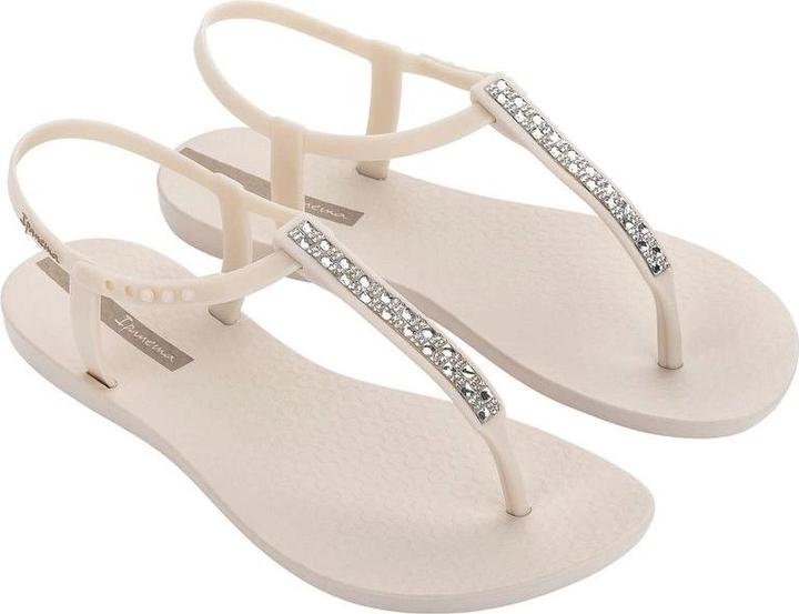 Ipanema Sandal Class Damen-Flip-Flop-Sandalen in Beige mit Zirkonen