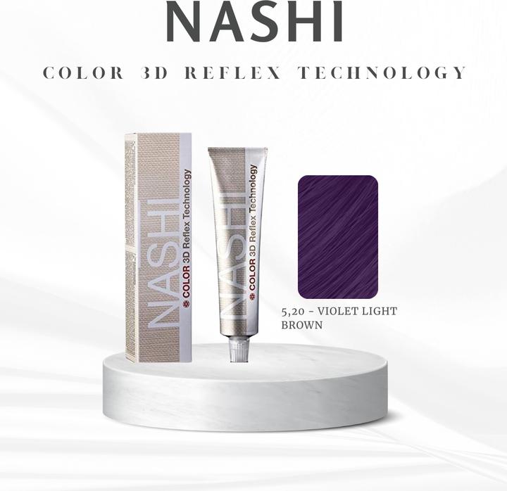 Immagine prodotto Nashi Color 3D Reflex Technology Haarfarbe (Viola-marrone chiaro)