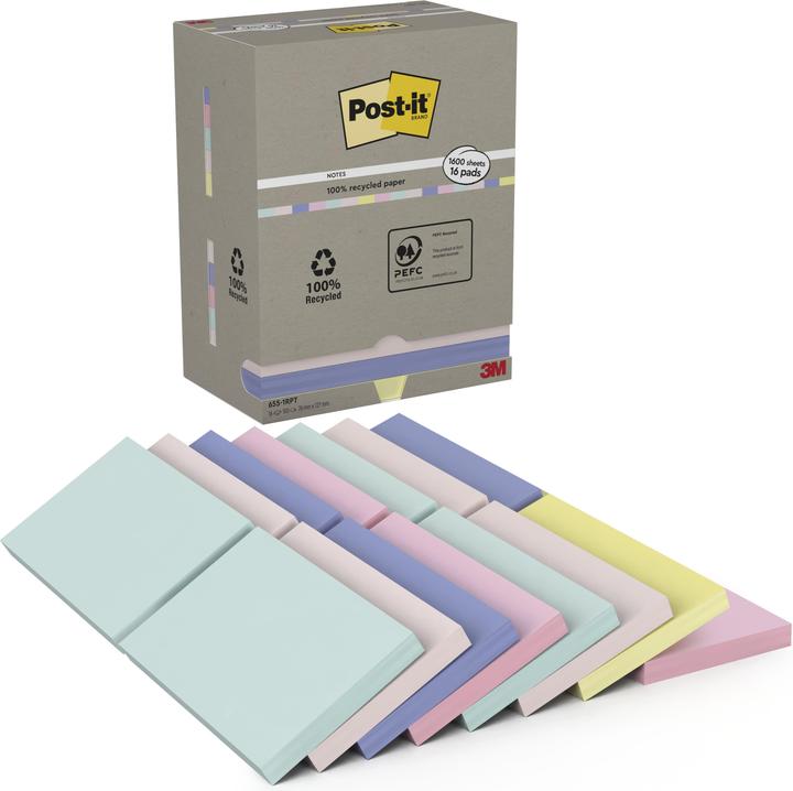 Image du produit Post-it Recycling Notes (127 x 76 mm)