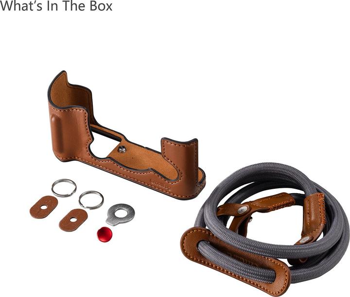 Image du produit SmallRig 5670 Leather Half Case Kit for FUJIFILM X-T30 / X-T30 II / X-T30 III (Brown)