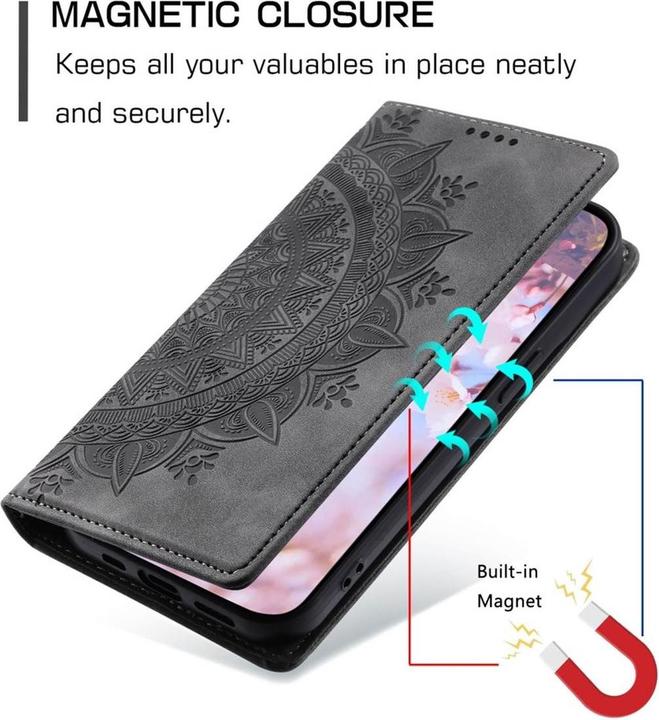 Produktbild CoverKingz Hülle für Samsung Galaxy A16 5G Handyhülle Flip Case Cover Tasche Mandala (Samsung Galaxy A16 5G)