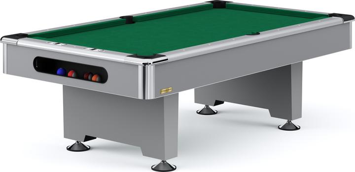 Produktbild Automaten Hoffmann Billardtisch Club Pro III Dekor Grau (198 x 99 cm)