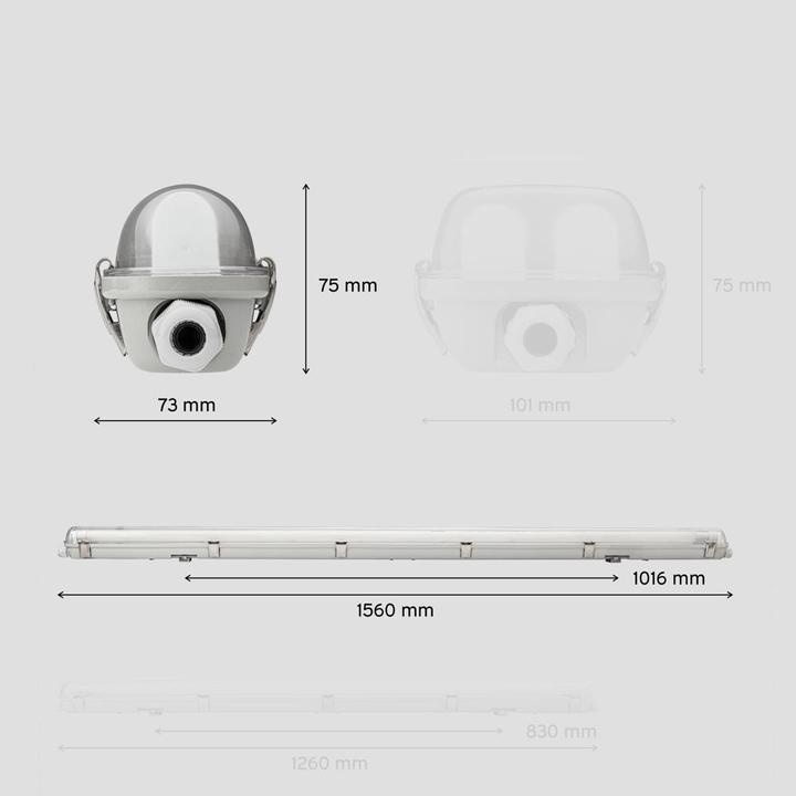 Actual product image Click-licht Wall & Ceiling Lights (2200 lm, G13)