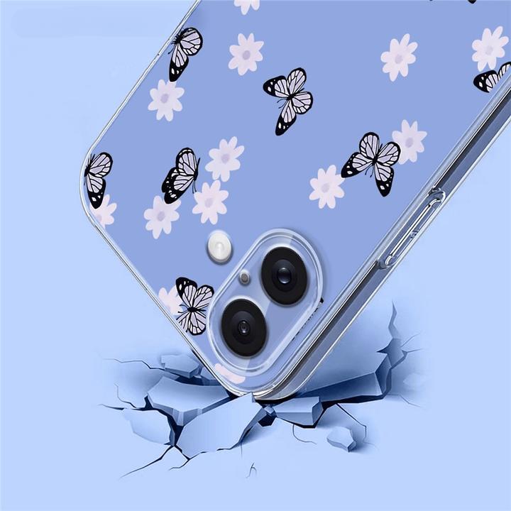 Immagine prodotto Cover-Discount iPhone 17 - Silikon Gummi Hülle Blumen (Apple iPhone 17)
