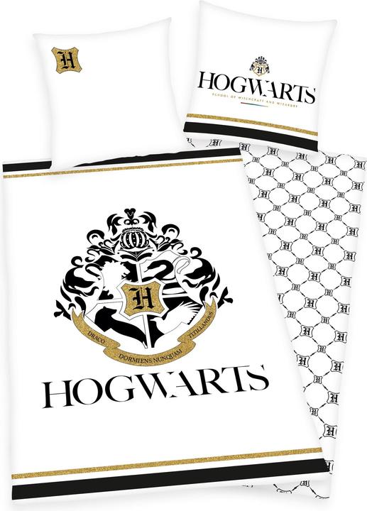 BERONAGE Set Biancheria Da Letto Harry Potter – Costellazione Stellata, Blu, 135x200 Cm, 100% Cotone