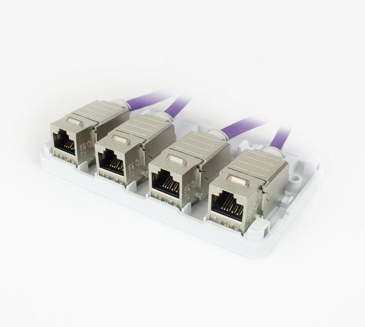 Produktbild ACT Unloaded surface keystone mount box for 4 keystone jacks (Keystone Modulhalter)