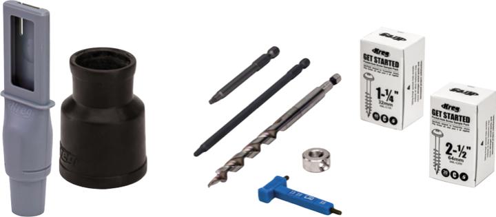 Image du produit Kreg Gabarit de perçage pour trous de poche 720 ( KPHJ720 ) + Gabarit de perçage pour goujons + Foret
