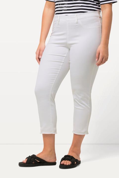 Produktbild Ulla Popken 7/8-Hose Sienna, Fransensaum, schmales Bein (58)