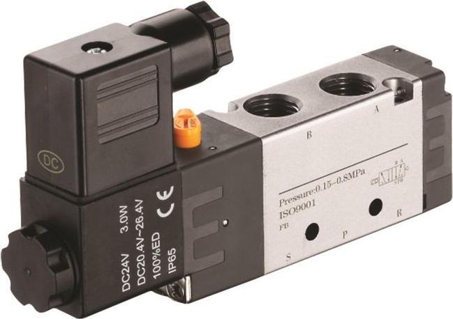 Actual product image RS PRO 5/2 Pneumatic Solenoid Valve - Solenoid/Spr