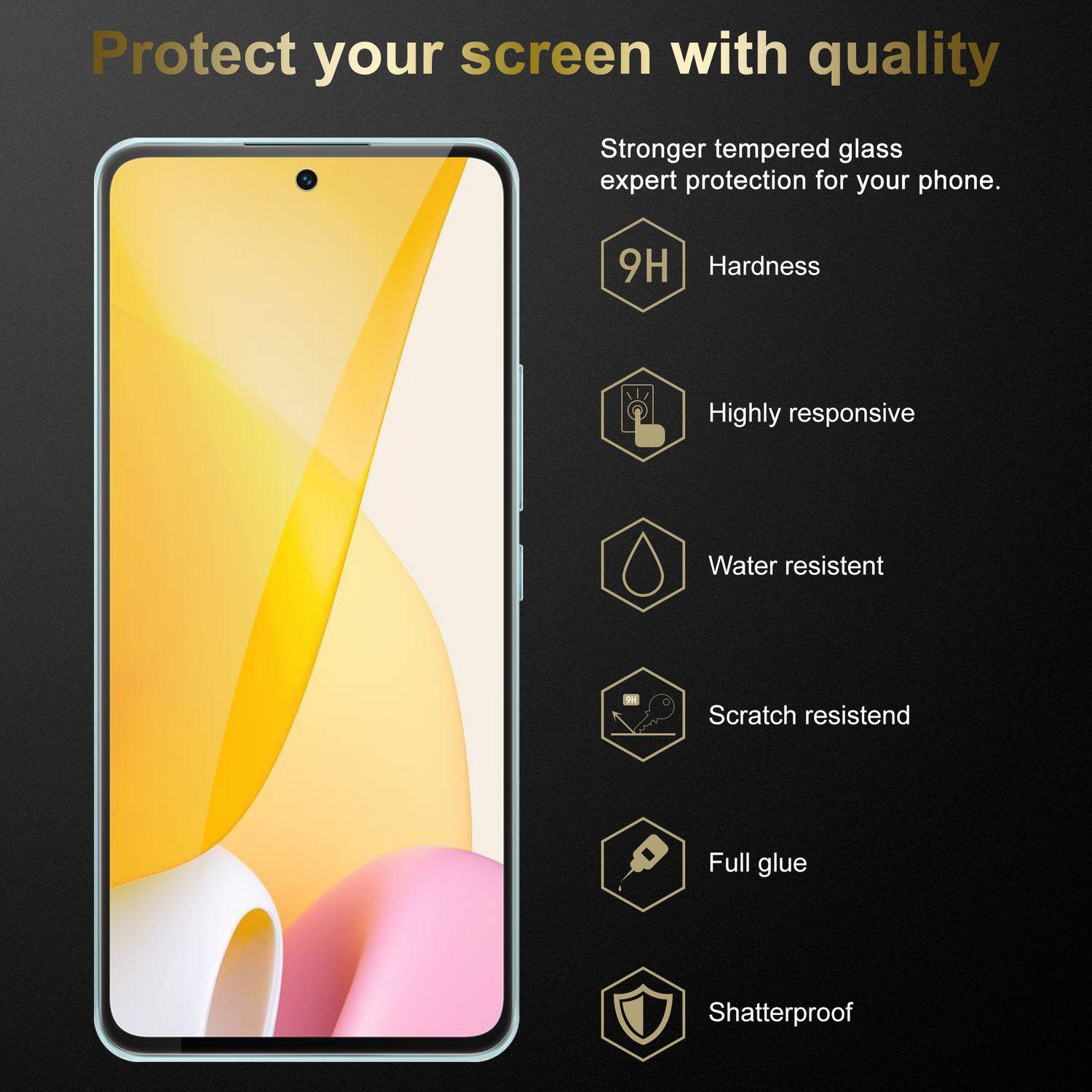 Thumbnail - Cadorabo 3x Tempered Schutzglas für Xiaomi 12 LITE (3 Stück, Xiaomi 12 Lite), Smartphone Schutzfolie, Transparent