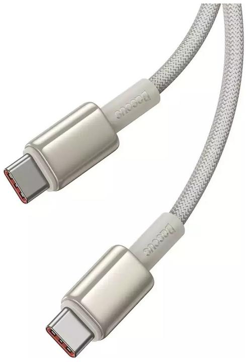 Actual product image Baseus Cable USB-C to USB-C Tungsten Gold, 100W, 2m (gold) (2 m, USB 2.0, 100 W)