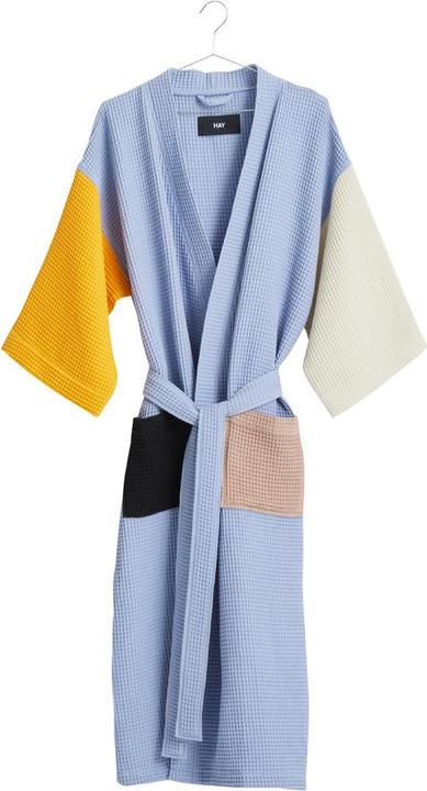 HAY Chemise de bain Waffle Dusty Blue/Multi (Taille unique)