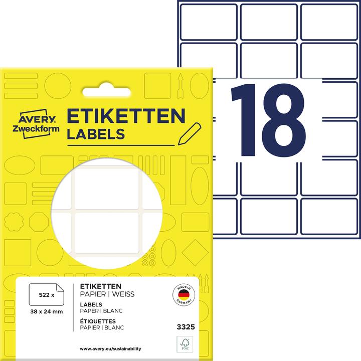 Produktbild Avery Mini Organisationsetiketten