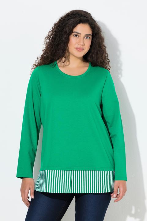 Produktbild Ulla Popken Sweater, Blusensaum, Rundhals, Langarm (54)